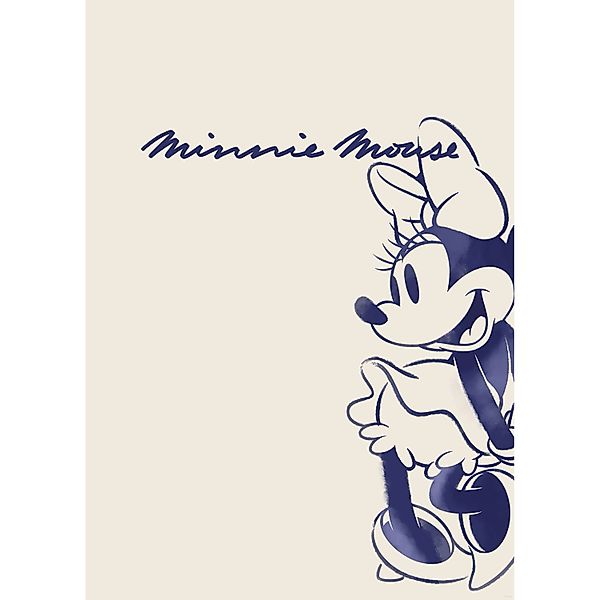 Komar Wandbild Disney Minnie Mouse Sweet Dancing 50 cm x 70 cm Beige günstig online kaufen
