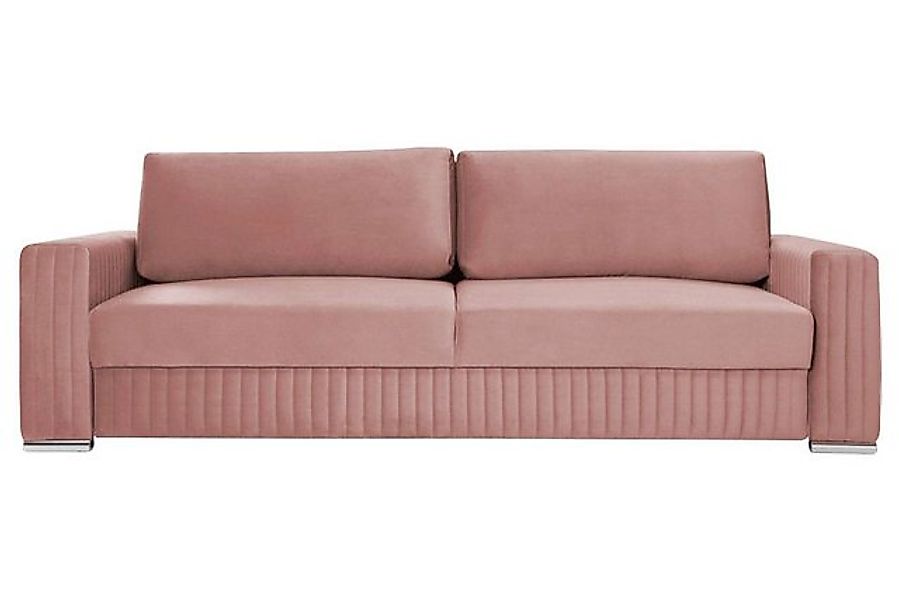 JVmoebel Sofa 3 Sitzer Couch Polster Textil Stoff Bettfunktion Dreisitzer B günstig online kaufen