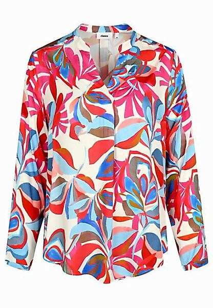 elanza Blusentop Shirt mit Tropical-Print in Pink/Hellblau günstig online kaufen