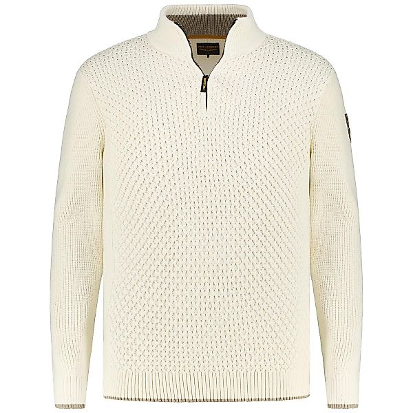 PME LEGEND Pullover mit Troyerkragen Farbe weiß Größe: 4XL günstig online kaufen
