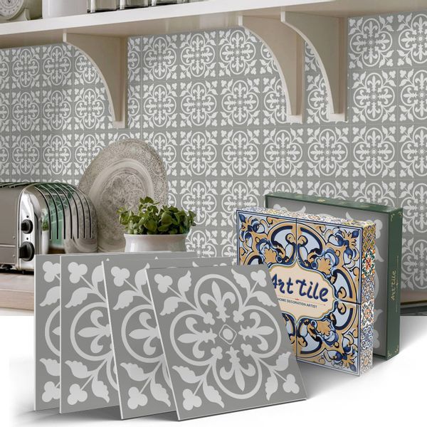 Coonoor Fliesenaufkleber Küchenfliesenaufkleber, wasserdichte Fliesenaufkle günstig online kaufen