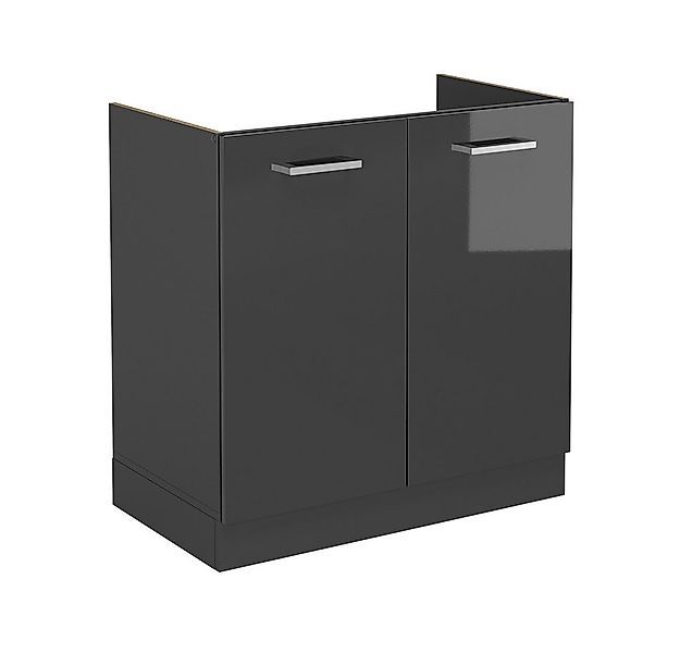Vicco Unterschrank R-Line, Anthrazit Hochglanz/Anthrazit, 80 cm ohne Arbeit günstig online kaufen