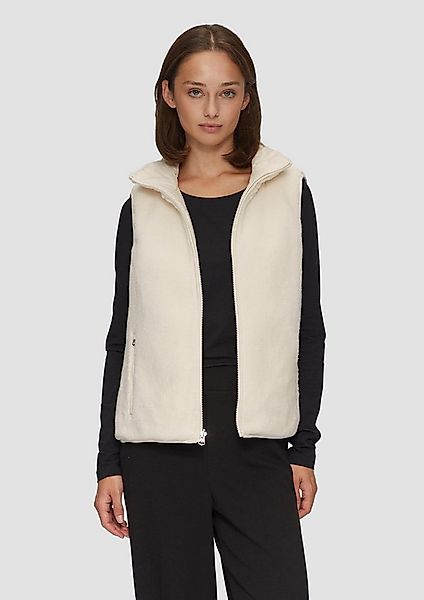 s.Oliver Outdoorjacke Outdoor-Weste Wendeweste mit Teddyplüsch günstig online kaufen