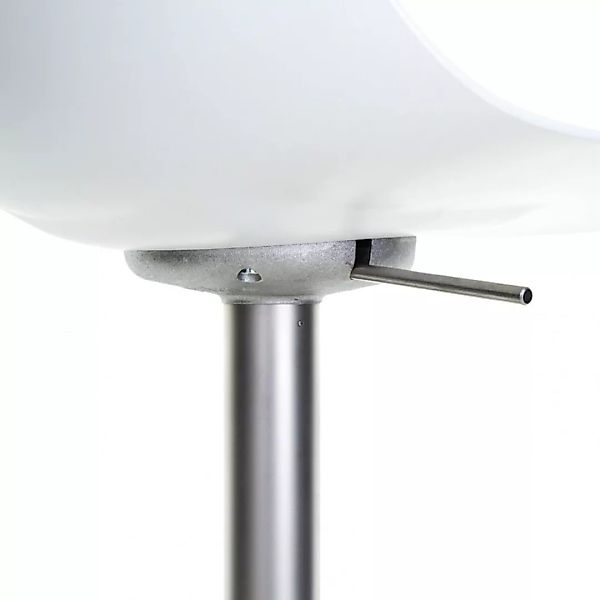 la palma - Miunn Barhocker Sitzfläche Kunststoff 75-100cm - weiß/Sitzfläche günstig online kaufen