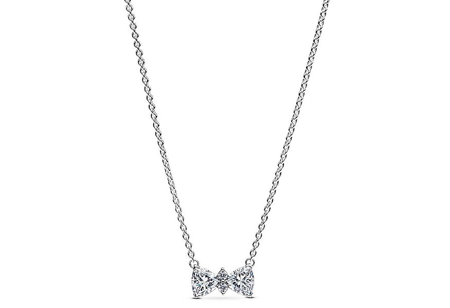 Pandora Kette mit Anhänger Damen-Funkelnde Schleife Silber günstig online kaufen