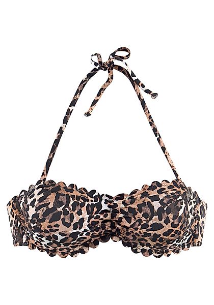 LASCANA Bandeau-Bikini-Top "Lexa", mit Muschelkante günstig online kaufen