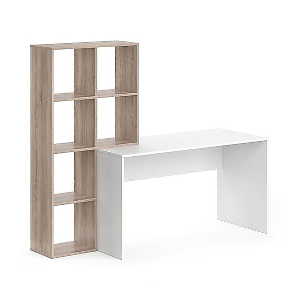 Vicco Schreibtisch Mara, Weiß/Sonoma, 59 x günstig online kaufen