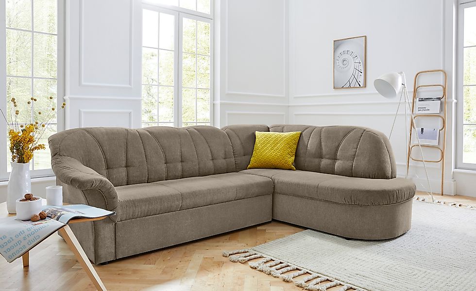 DOMO collection Ecksofa Pegnitz, elegante Rückensteppung, günstig online kaufen