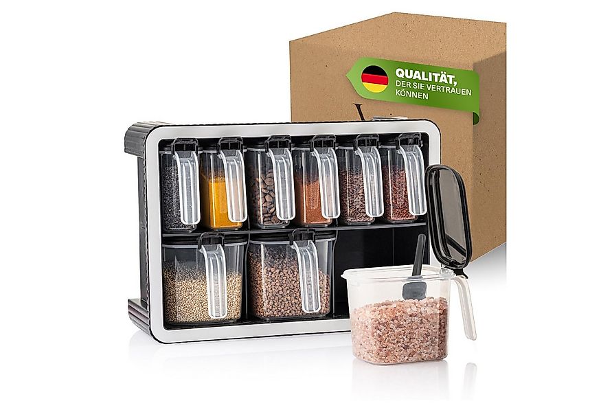 Viwares Gewürzbehälter platzsparendes Gewürzregal mit Aromaschutz, 550 & 25 günstig online kaufen