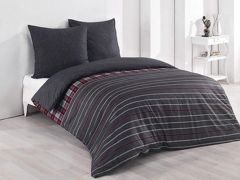 Buymax Bettwäsche Bettbezug Set, Renforcé, 3 teilig, 200x200 cm 100% Baumwo günstig online kaufen