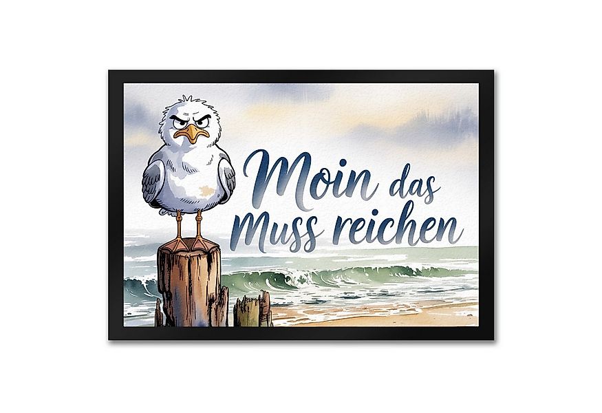speecheese Fußmatte Möwe Aquarell Moin Spruch Fußmatte in 35x50 cm für Nord günstig online kaufen