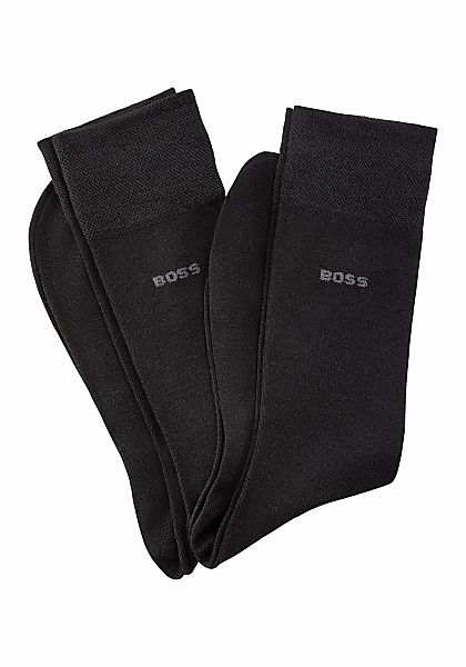 BOSS Businesssocken, (Packung, 2 Paar), mit Strickbündchen günstig online kaufen