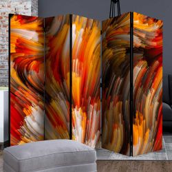 Paravent Trennwand in Bunt abstraktem Pinselstrich Muster günstig online kaufen