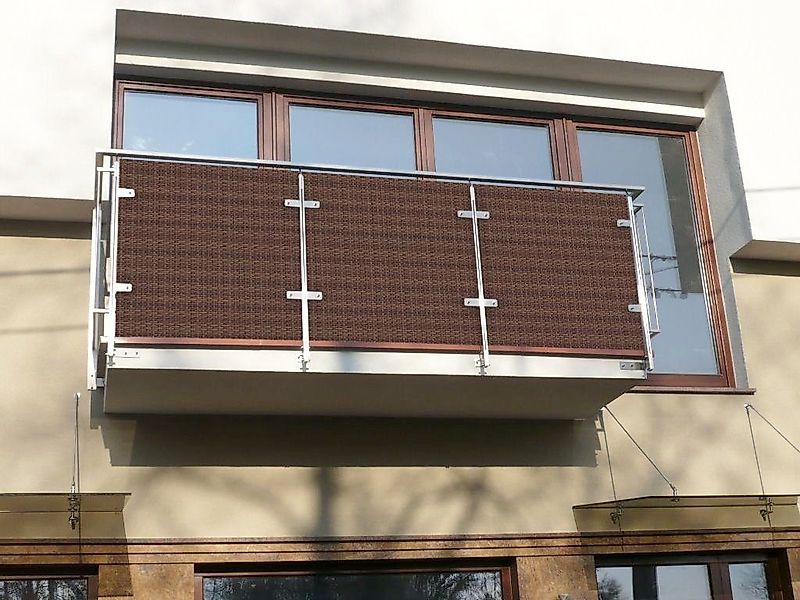 dynamic24 Sichtschutzzaunmatten, Polyrattan PVC Sichtschutz 300x100 günstig online kaufen