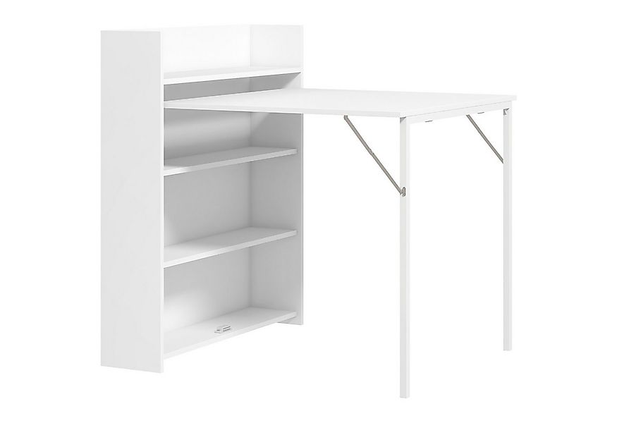 furnicato Esstisch Ausziehbarer Weiß 78,5B x 91T x 93H cm (1-St) günstig online kaufen