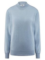 Stehbund-Pullover Modell Sabrina Peter Hahn blau günstig online kaufen