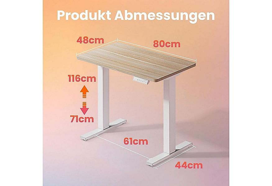 Huanuo Schreibtisch Elektrisch Höhenverstellbarer Schreibtisch (Einteilig, günstig online kaufen
