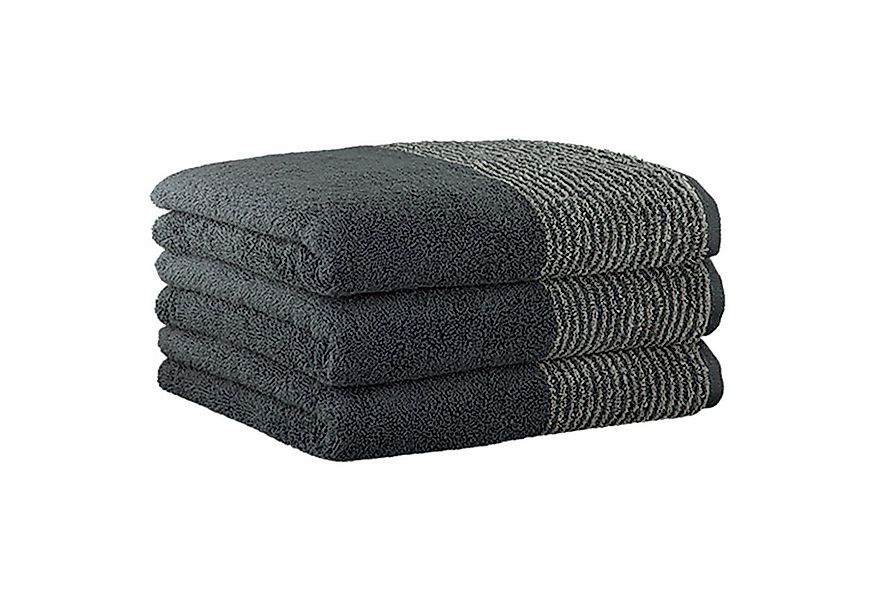 Cawö Gästehandtücher Unisex Gästetuch 3er Pack Baumwolle, Frottier (Packung günstig online kaufen