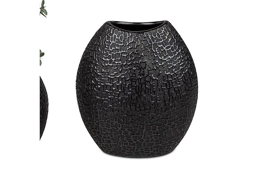 formano Dekovase Modern Black, Farbe: Schwarz, Motiv: Struktur günstig online kaufen