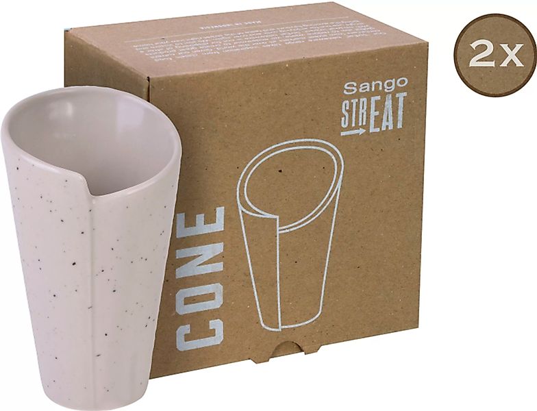 CreaTable Servierset Streat Cone grün Steinzeug günstig online kaufen