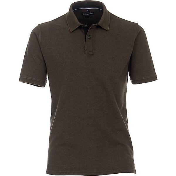 CASAMODA Poloshirt Große Größen Herren Stretch-Poloshirt braun melange Casa günstig online kaufen