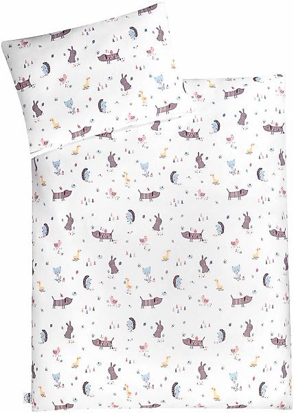 Julius Zöllner Kinderbettwäsche "Crazy Animals" 2 Stk. tlg. mit unterschied günstig online kaufen
