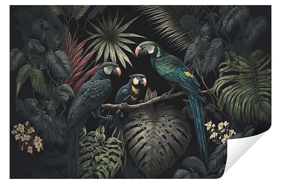 Wallarena Fototapete Papageien Dschungel Vlies Tapete Wohnzimmer Schlafzimm günstig online kaufen