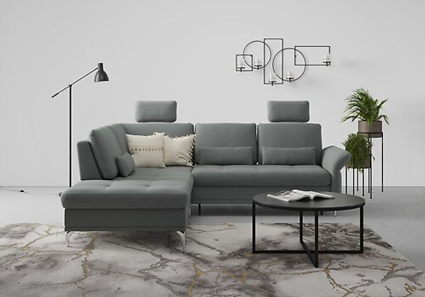 Home affaire Ecksofa »Palm Beach L-Form« Federkern, mit Sitztiefenverstellu günstig online kaufen