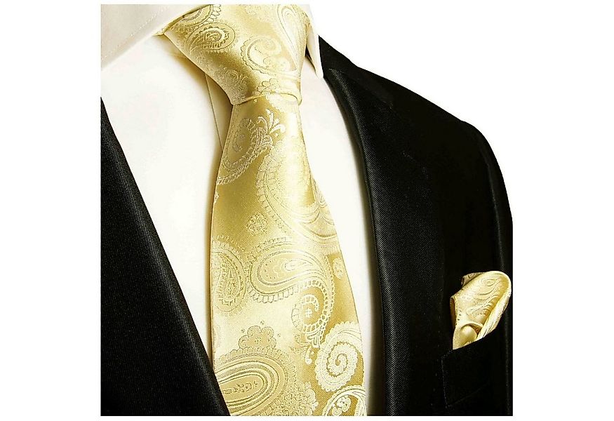 Paul Malone Krawatte Hochzeit Seidenkrawatte und Tuch modern paisley brokat günstig online kaufen