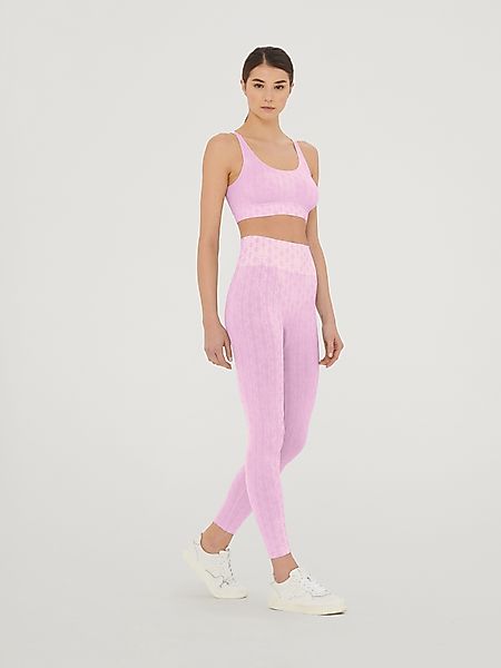 Wolford - Succession Logo Chain Crop Top, Frau, prisma pink/off white, Größ günstig online kaufen