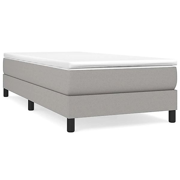 vidaXL Boxspringbett Dunkelgrau 80x200 cm Stoff1396560 günstig online kaufen