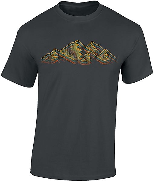 Baddery Print-Shirt Wander Shirt: "Alpen" - günstig online kaufen