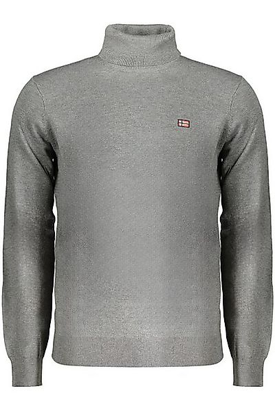 NORWAY 1963 Strickpullover Grauer Rollkragenpullover für Herren mit Sticker günstig online kaufen