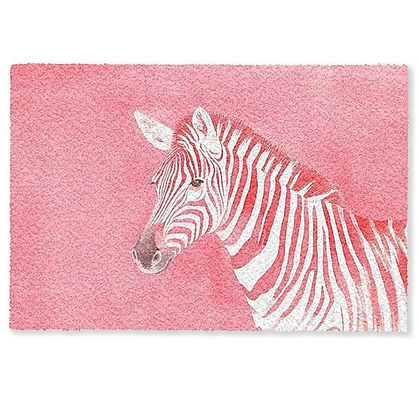 MuchoWow Fußmatte Zebra - Rosa - günstig online kaufen