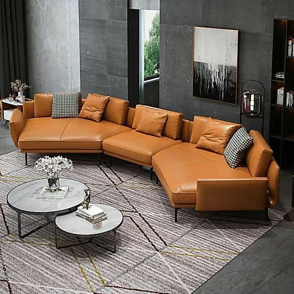 JVmoebel Ecksofa Edle Ecksofa U-Form Wohnlandschaft Sofa Couch Polster Eckg günstig online kaufen