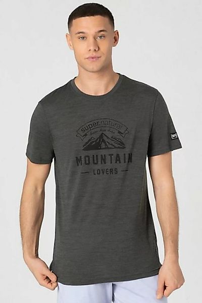 SUPER.NATURAL Print-Shirt Merino T-Shirt M MOUNTAIN LOVERS TEE atmungsaktiv günstig online kaufen