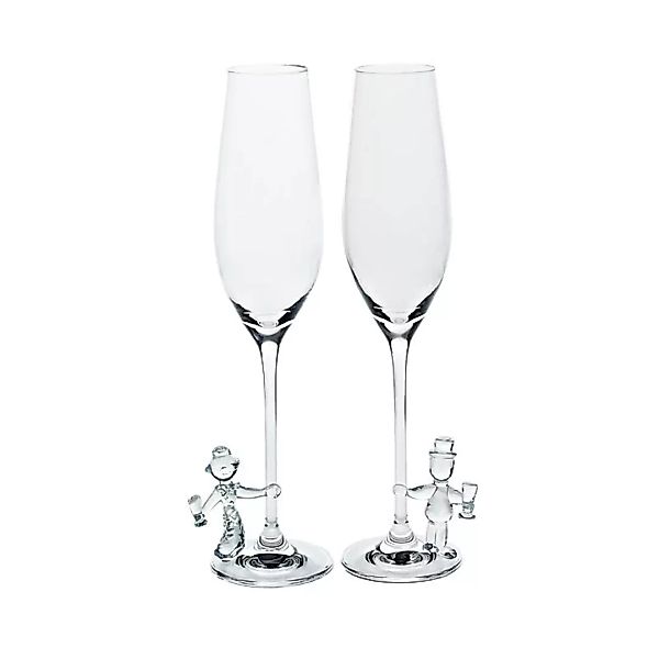 Sektglas Braut & Bräutigam Hochzeitsglas 2er-Set günstig online kaufen