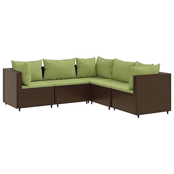 vidaXL Gartenlounge-Set 5-tlg. Garten-Lounge-Set mit Kissen günstig online kaufen