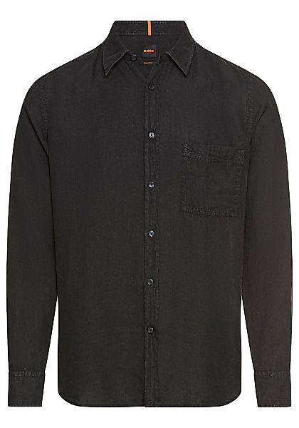 BOSS ORANGE Leinenhemd "Relegant 6 M", mit Markenlabel günstig online kaufen