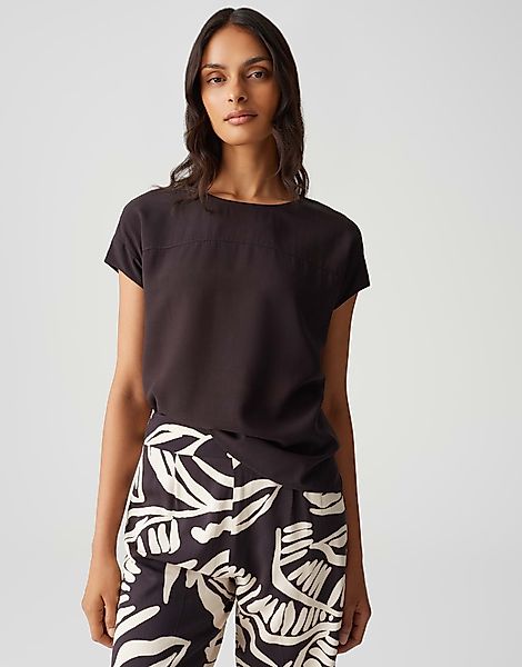 OPUS Kurzarmshirt SESONNE Regular im Materialmix günstig online kaufen