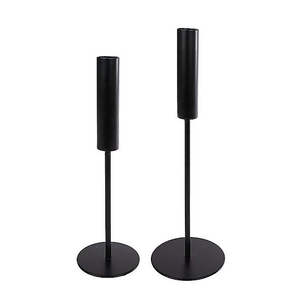 Macosa Home Kerzenständer 2er Set Schwarz günstig online kaufen
