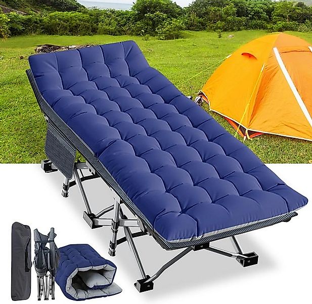 Meulbaty Klappbett 190x71x36cm klappbar Feldbett, Stahlrahmen + Oxford-Stof günstig online kaufen