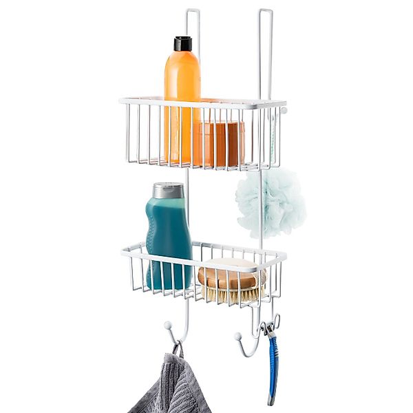 bremermann Duschregal zum Einhängen, 2 Körbe in weiß günstig online kaufen