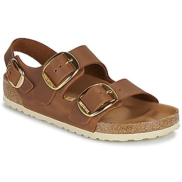 BIRKENSTOCK  Pantoffeln Milano Big Buckle LEOI Cognac HEX günstig online kaufen