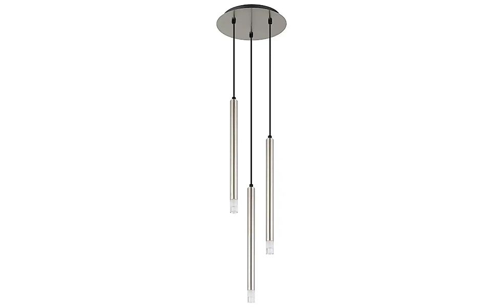 Globo Lighting Pendelleuchte   ¦ silber ¦ Maße (cm): B: 24 H: 120  Ø: 24 La günstig online kaufen