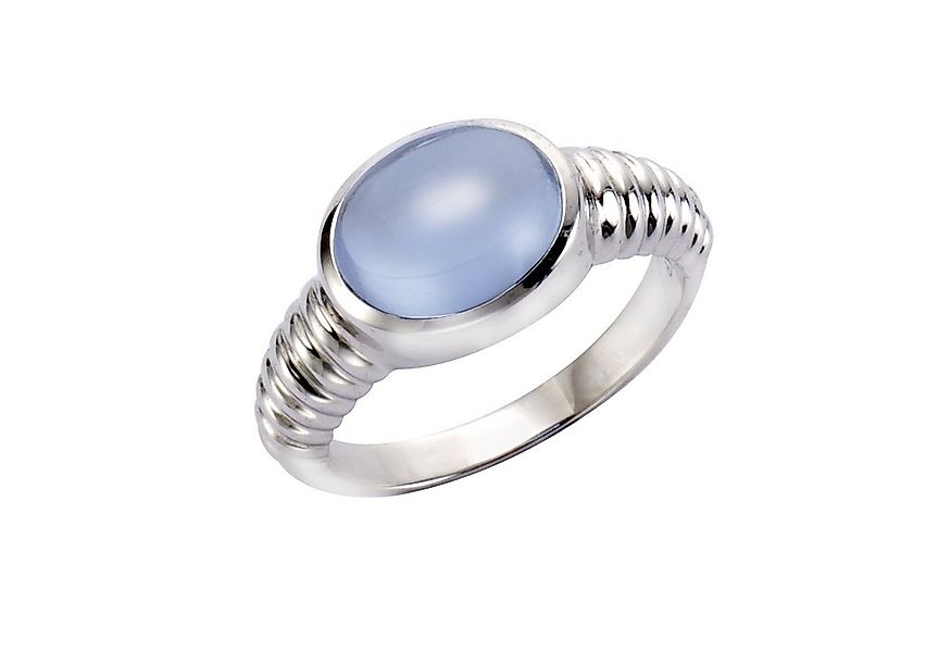 Jamelli Fingerring 925 Silber rhodiniert Quarz blau (beh) günstig online kaufen
