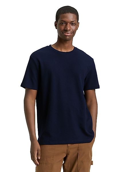 TOM TAILOR Denim T-Shirt in Piqué-Qualität günstig online kaufen
