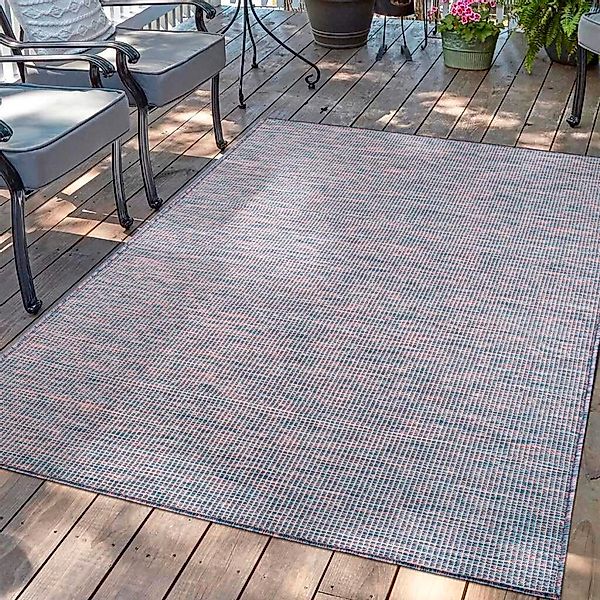 Carpet City Outdoorteppich "PALM 2778" rechteckig 5 mm Höhe Läufer, Wetterf günstig online kaufen