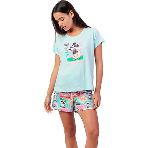 Admas  Pyjamas/ Nachthemden Pyjama Shorts T-Shirt Holiday Vibes Disney günstig online kaufen