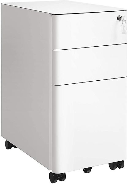 SONGMICS Aktenschrank Rollcontainer, Schloss, vormontiert, Sideboard günstig online kaufen